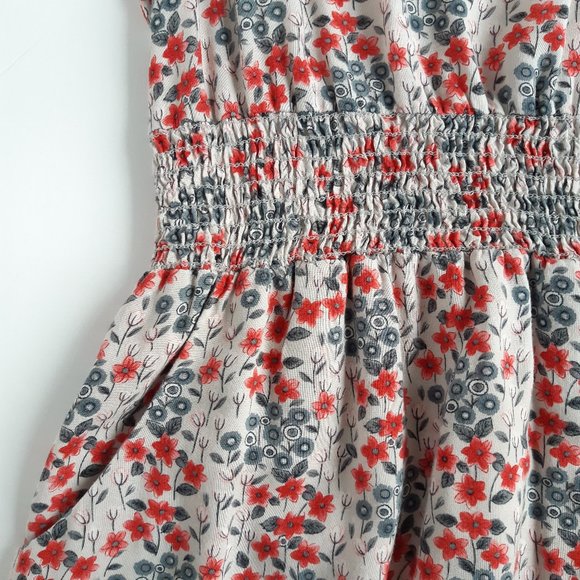 Boho Floral Dress Sleeveless w Pockets S/P - Picture 6 of 8